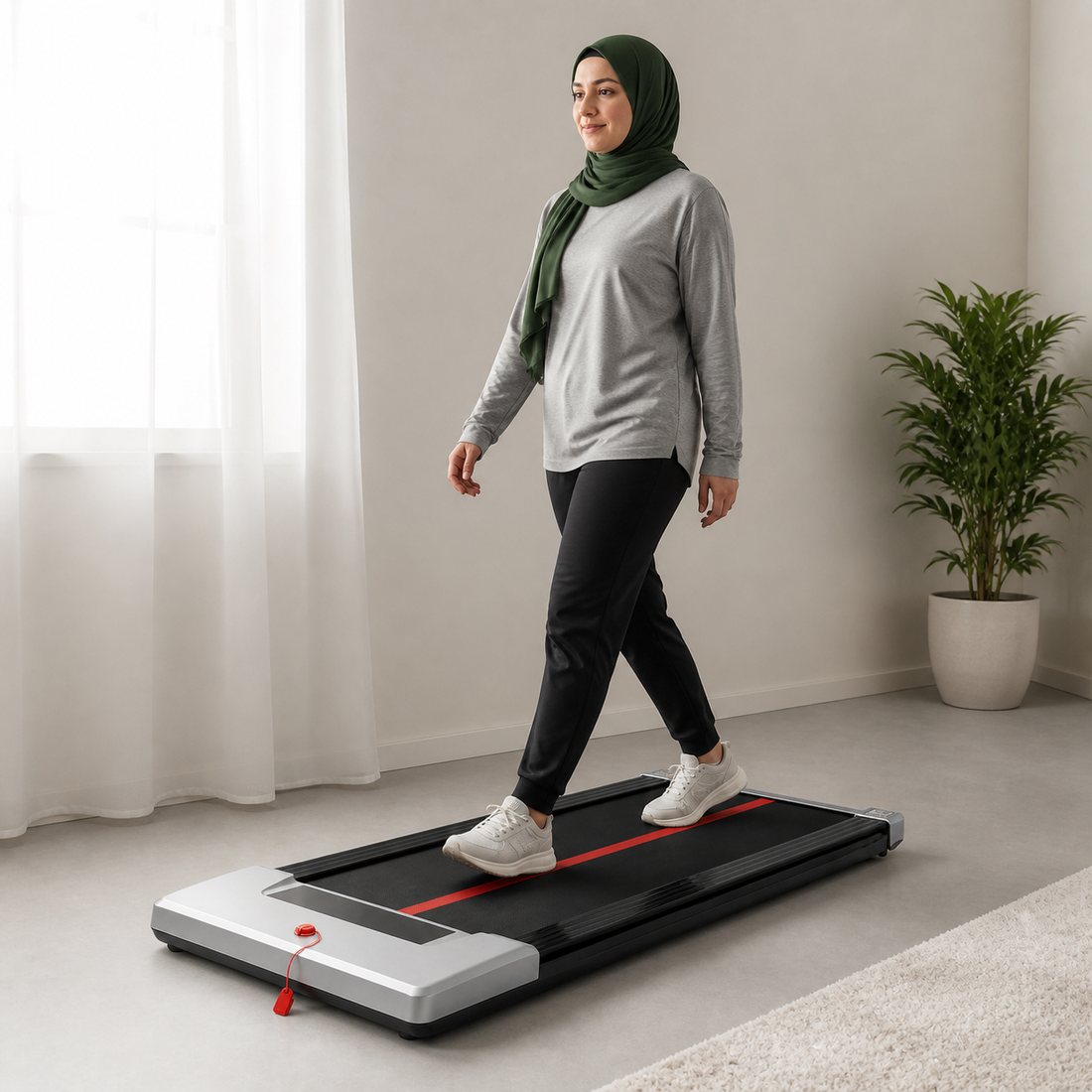 استخدام جهاز الجري داخل البيت